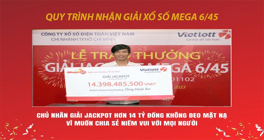 Quy trình nhận giải của Xổ số Mega 6/45