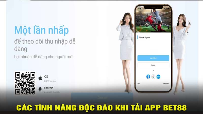 Các tính năng độc đáo khi tải app bet88